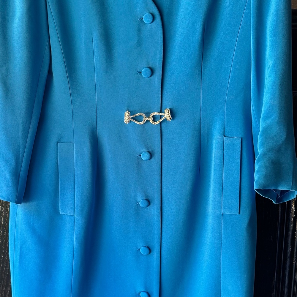 Vintage Rickie Freeman by TJ nites Blue cocktail Dress